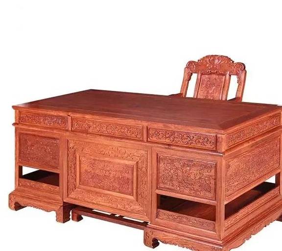 原创红木家具要想阅读有效果书桌这么摆才算合理