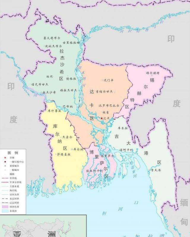 而且孟加拉国国土很小,跟印度的西孟加拉邦那是同宗同源,所以是很好