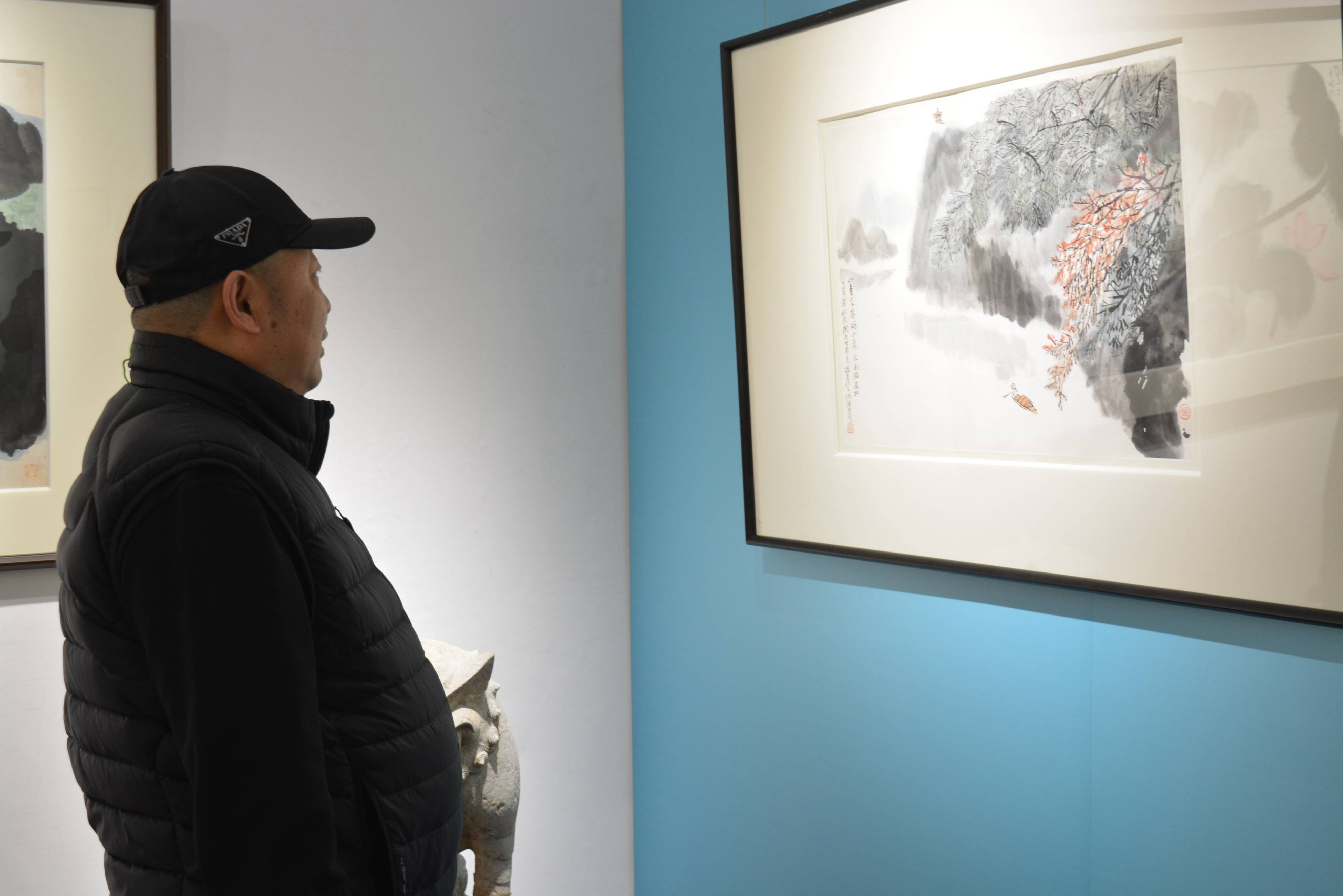 拍卖启动仪式暨何海霞精品展在西安大唐西市举行_陕西省_祝福_画廊