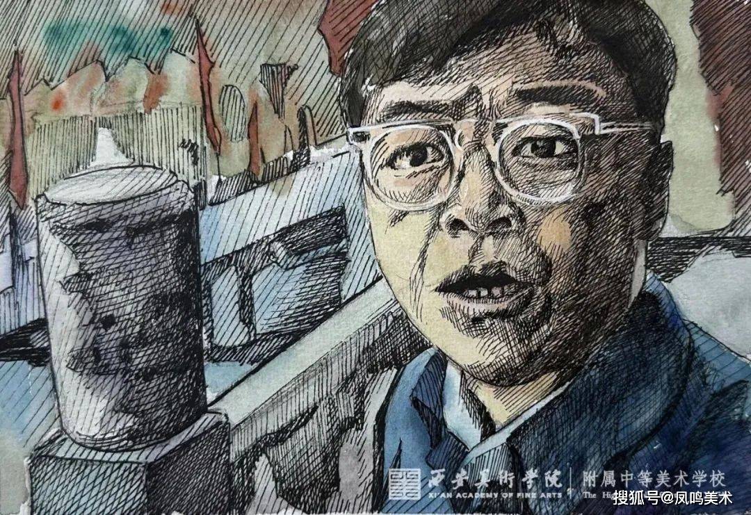 美院附中集训班:西美附中"图文表达与转换"课程优秀作业欣赏_林治远