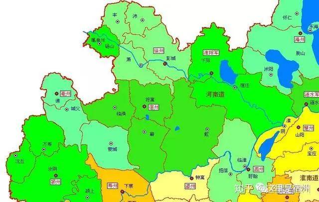 宿州从唐宋元明清朝到今日高清地图