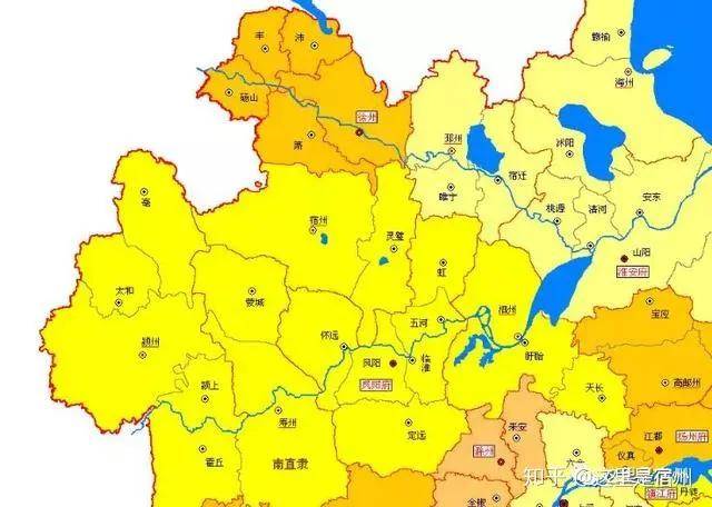 宿州从唐宋元明清朝到今日高清地图