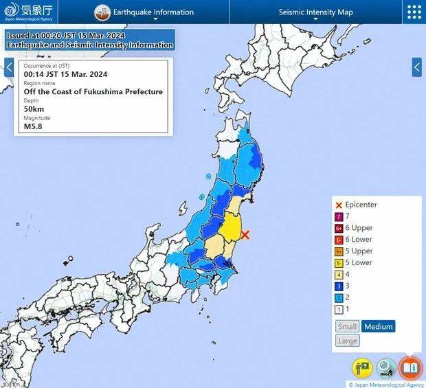 福岛58级地震致日本核污染水排海暂停