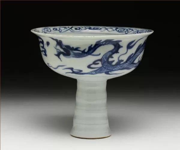 拍卖前瞻禾箴夜场之大元集韵青花人物龙纹高足杯