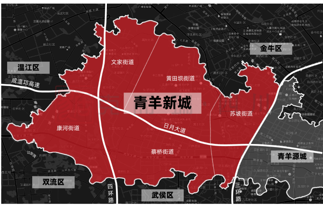 成都市青羊新城规划图图片