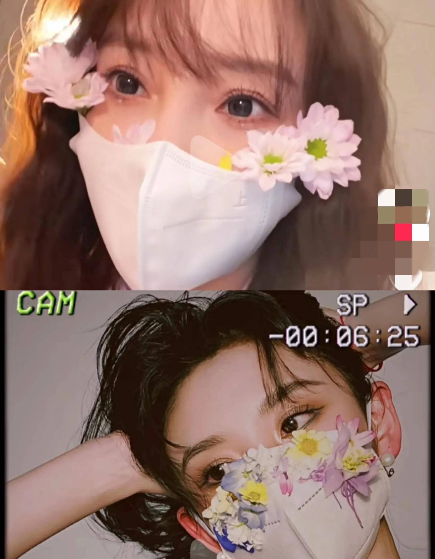 李一桐的冰箱藏花亮了_口罩_背景_创意