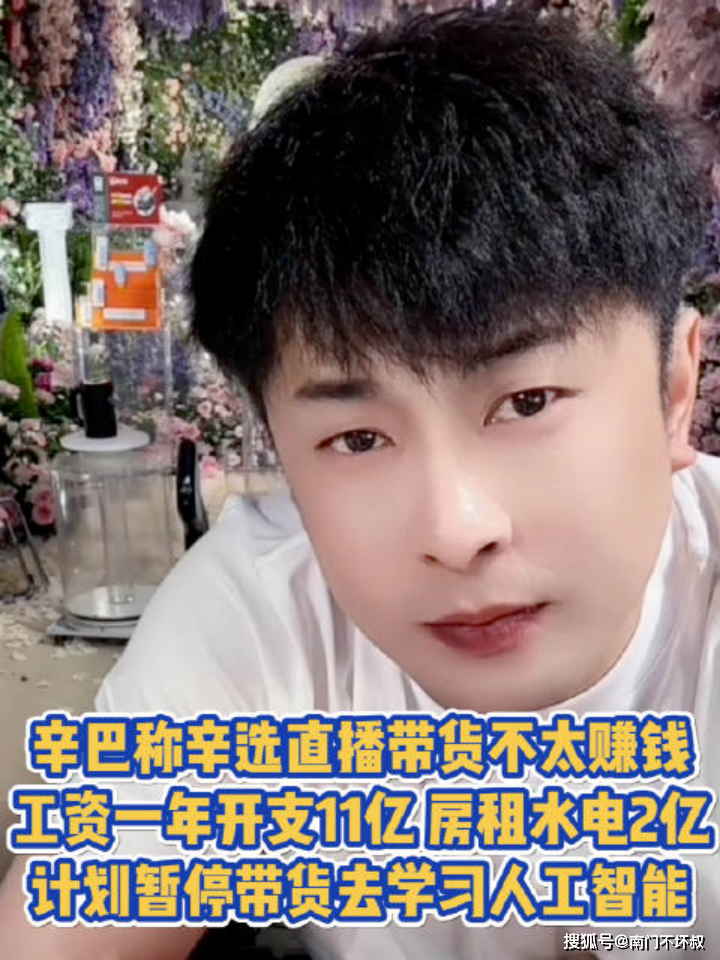 另一位头部主播快手辛巴也在直播间表示计划要暂停直播带货.