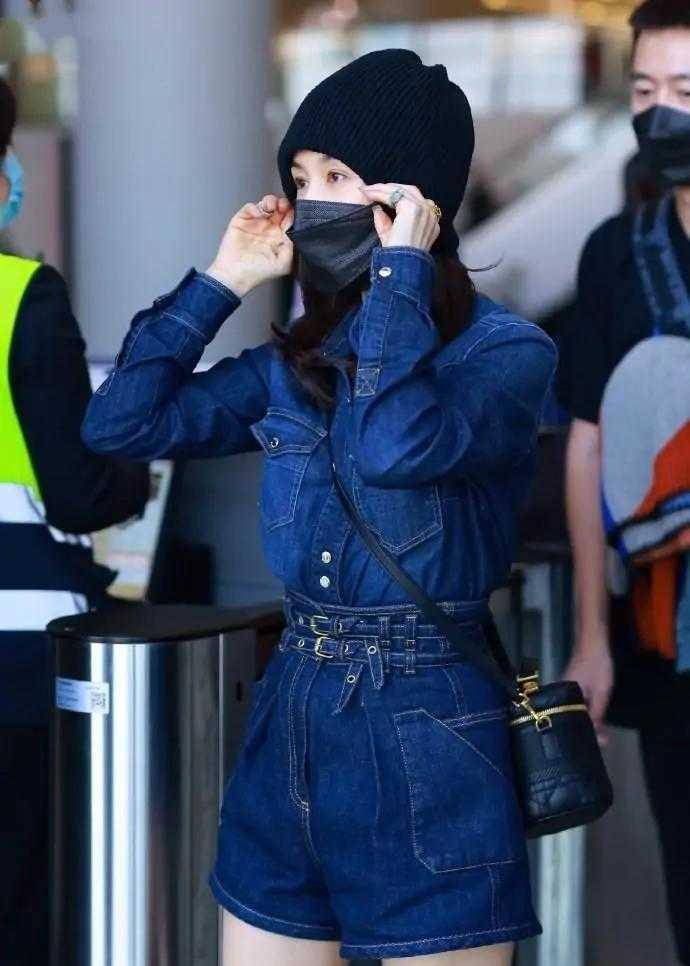 原创王子文衣品真没得挑牛仔衬衫配牛仔短裤高级洋气159比例太好