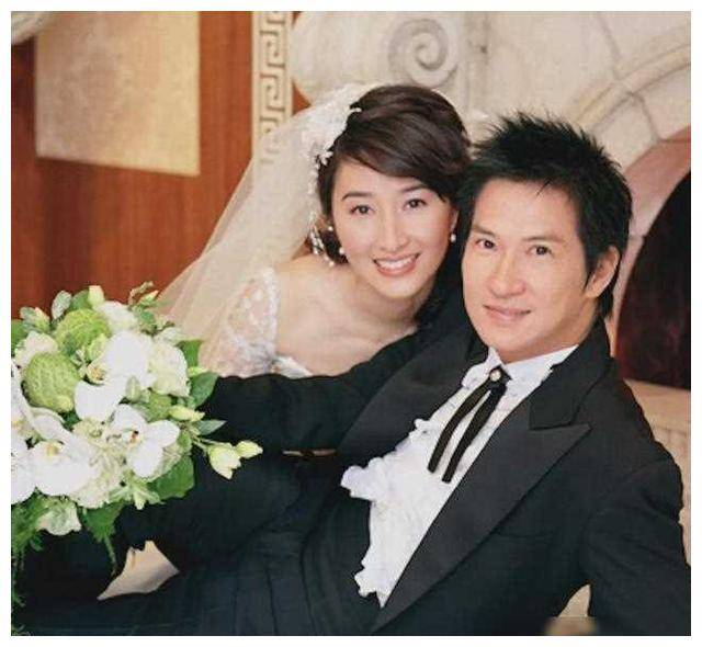 张家辉和关咏荷当年的婚纱照单从颜值来说渣渣辉有点配不上她