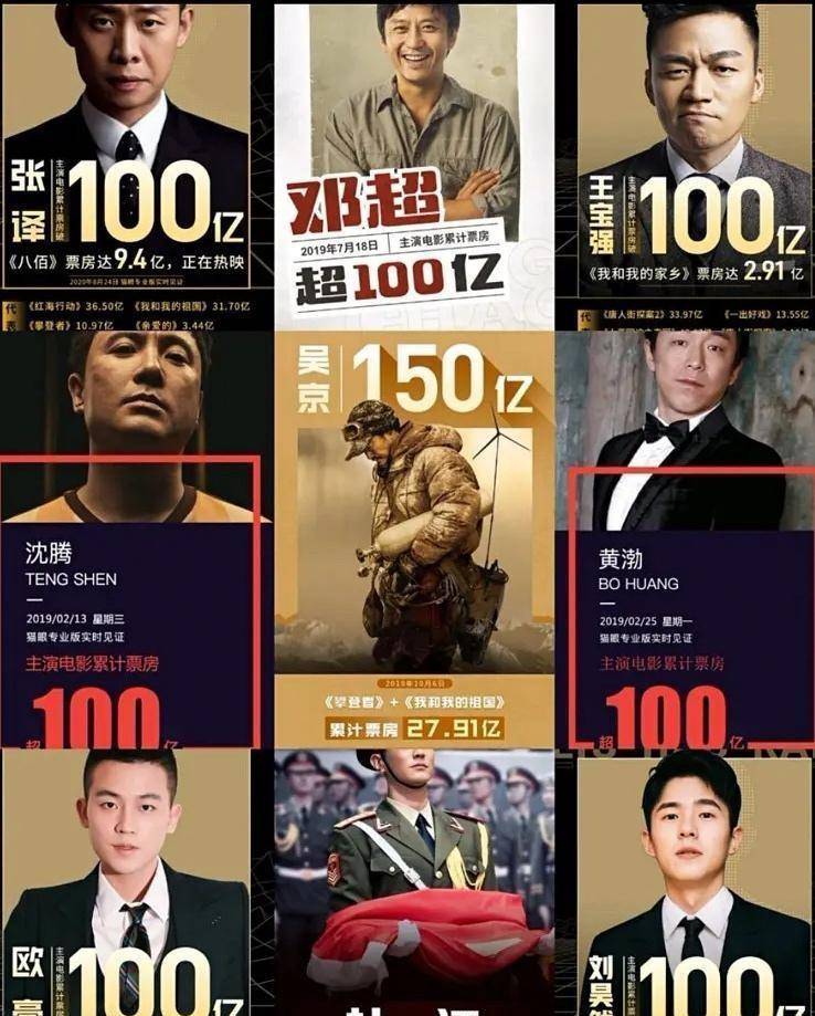 华语影坛九位百亿先生谁才是你心目中实至名归的那个