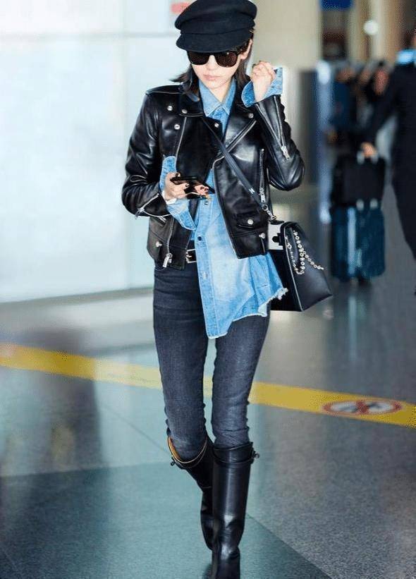 王子文真懂自己身材优势穿裸色v领连衣裙穿出1米7即视感