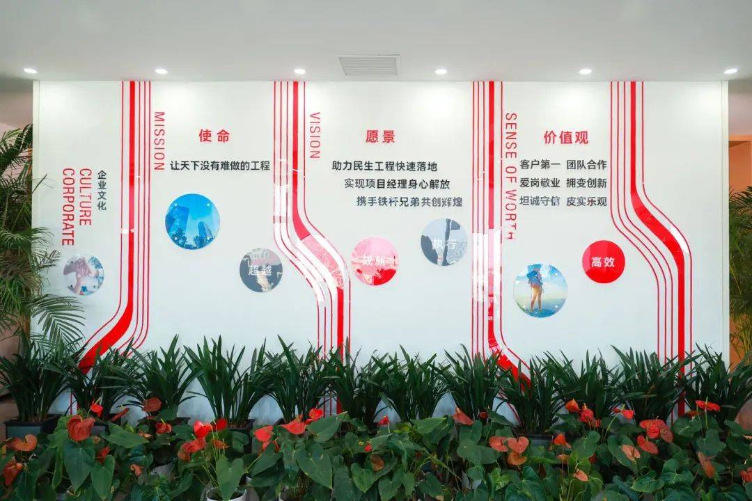 的追求,"实现项目经理身心解放","携手铁杆兄弟共创辉煌"作为企业愿景