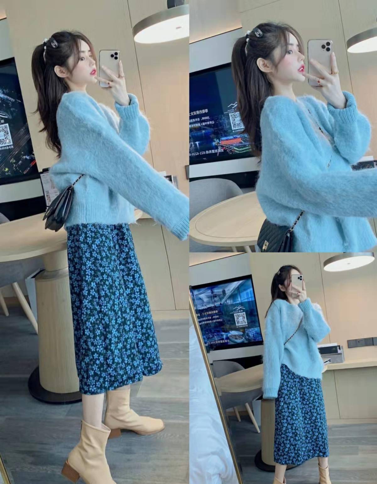 慵懒随性又舒适,照着这样穿大方又体面_毛衣_颜色_整体