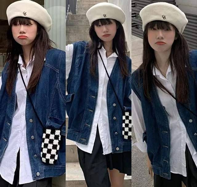 原创牛仔马甲叠穿别错过简单的搭法时髦吸睛出门试试这样穿吧
