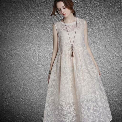 今夏超火的欧根纱裙,轻薄透气有质感,上身比真丝还