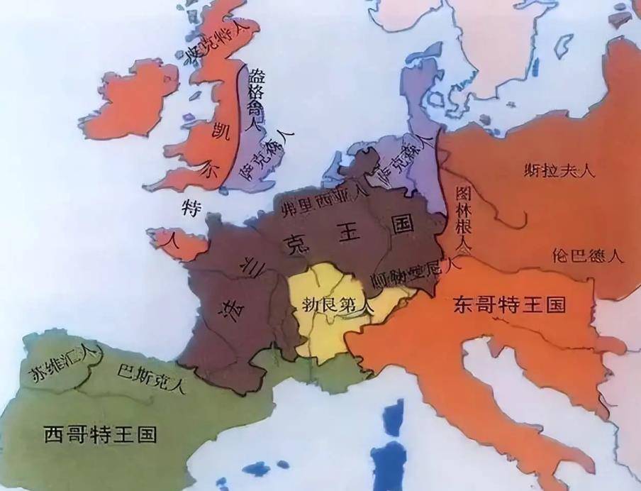 原创一文搞懂哥特人的历史2次瓜分西罗马地盘结果输给了法兰克
