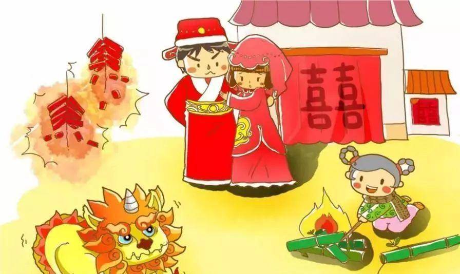 原创一怪兽祸害民众百姓想出一办法对付诞生春节一特殊日