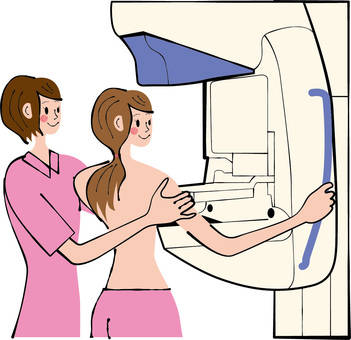 乳腺癌筛查卡通图片图片