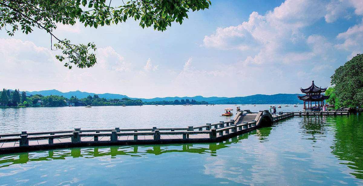 杭州西湖的景点资料图片