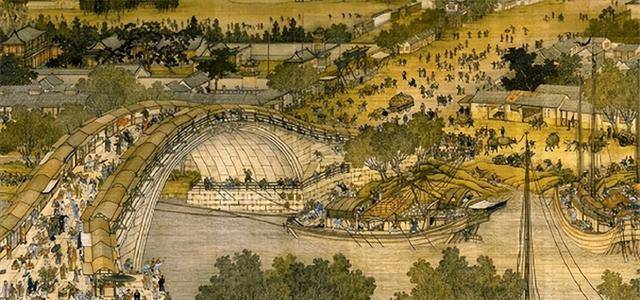 把清明上河图放大100倍,看见一尴尬场景,树下睡觉小伙