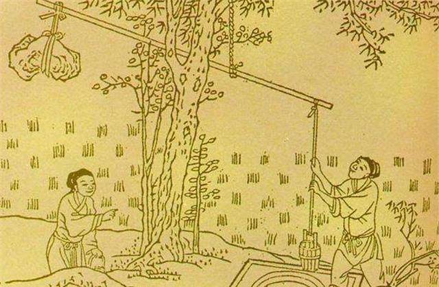 龙骨车又名翻车,踏车,是一种机械提水工具,因其形状好像是龙骨,所以