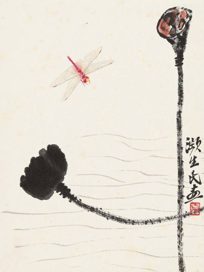 如何鉴定齐白石的佳卉工虫八册齐白石传人汤发周说看草虫画法