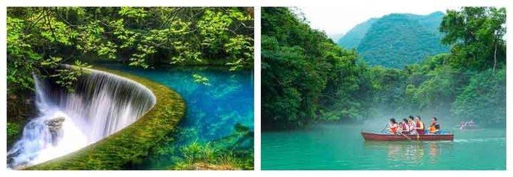 熟为人知还是那一汪碧水之上的小七孔古桥,以及铜鼓桥,涵碧潭,拉雅