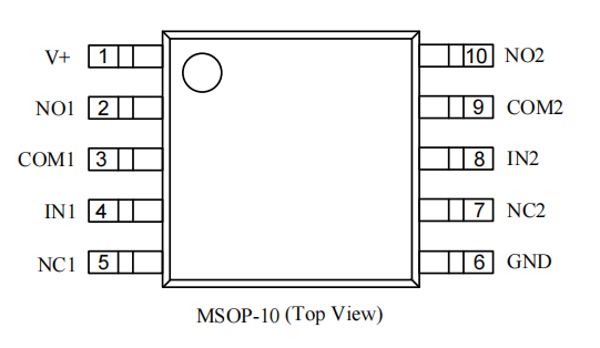 ln3005超低阻双通道单刀双掷模拟开关