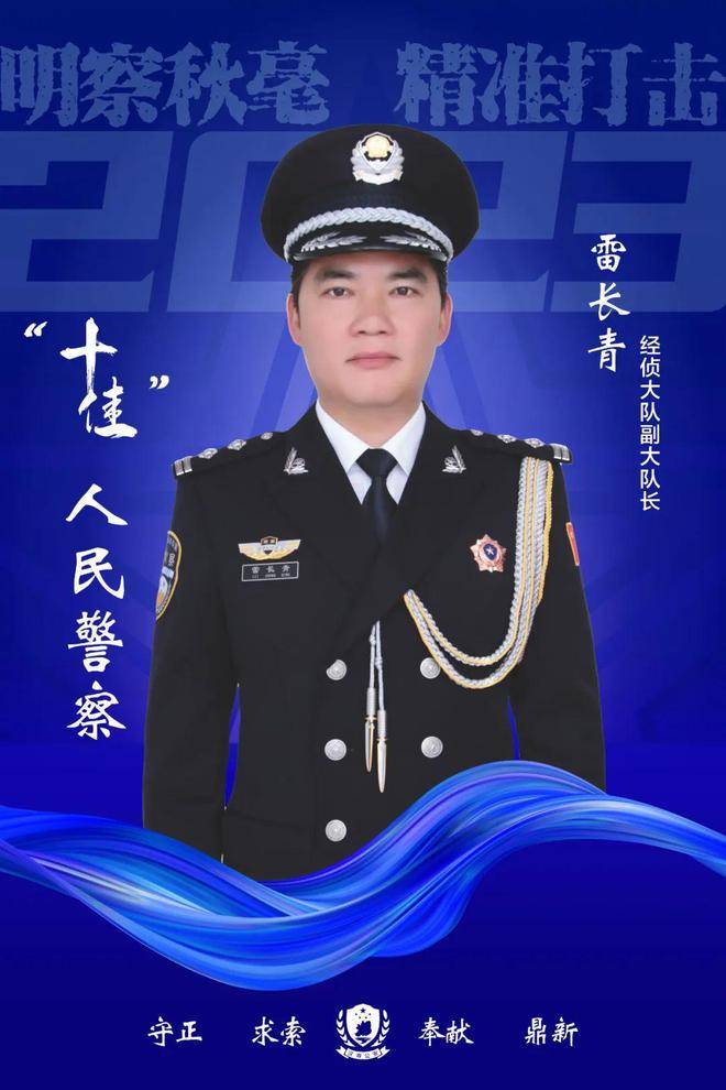 榜样力量速来一睹汉寿县公安局2023年十佳人民警察风采上