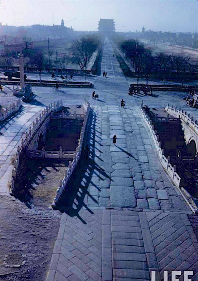 原创1946年美国人拍摄的北京城图4是变化最大的区域图9崇祯上吊处