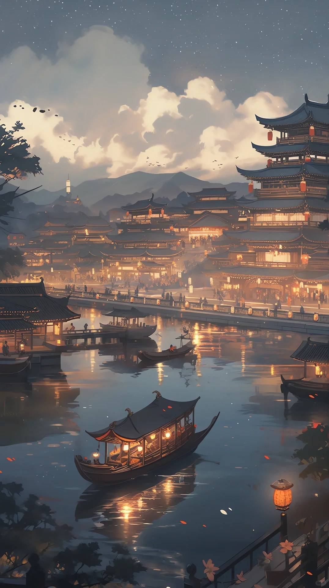 壁纸--夜色柔美,华灯初上