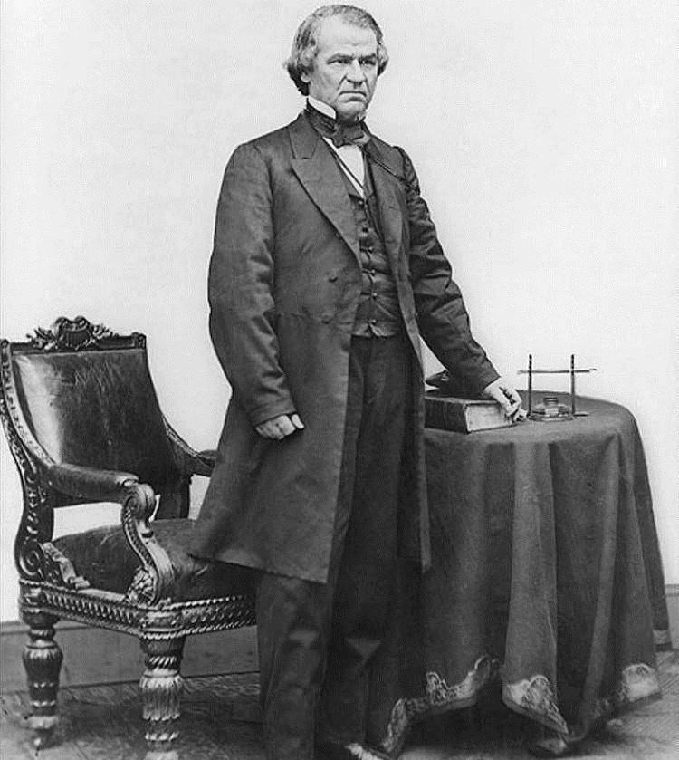 美国首位遭弹劾的总统,被控犯下11项罪状,以1票之差保住职位_安德鲁·