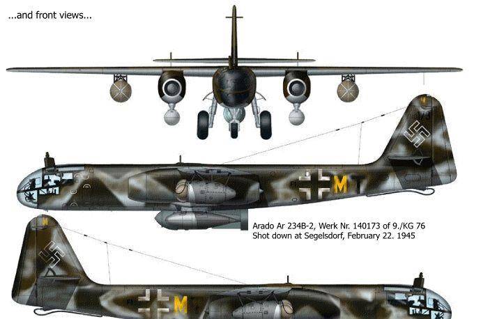 ar234b德国士兵眼中这架充满科幻色彩的飞机,就是世界上第一种用于