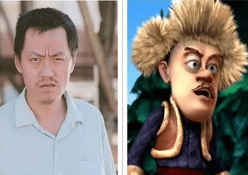 如果不了解的人,还有可能认为雪村就是"光头强"的原型,但实际上雪村可