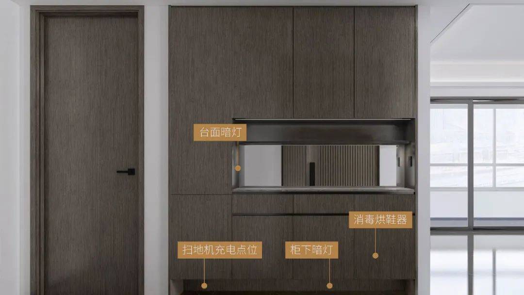 避免抹黑开灯;电动窗帘预留点位,不需改电源线或插线板接电;usb插座