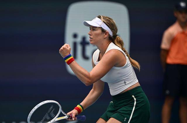 而在1/4决赛中,她面对先前成功淘汰大阪直美和高芙的加西亚.尽管