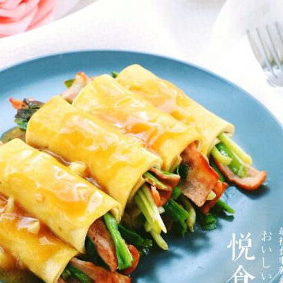 春韭搭配培根更香还能预防感冒,你也来一起吃吧_韭菜_一面_食用