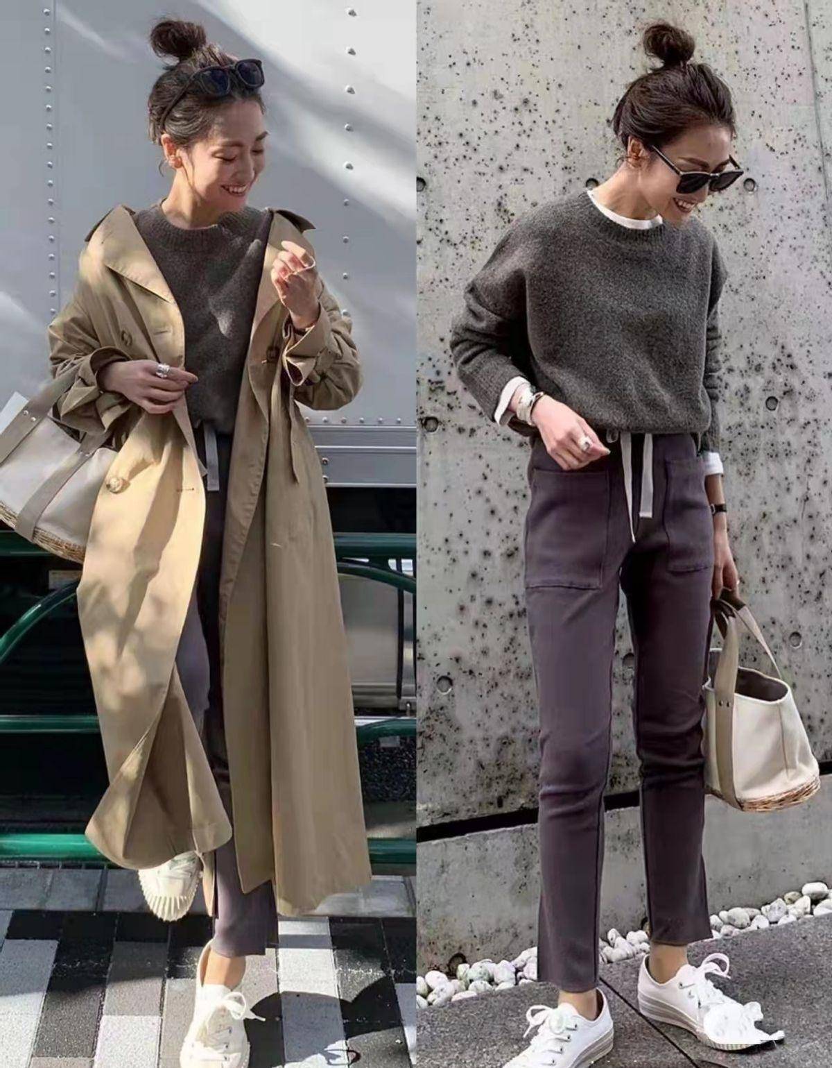 教科书级别的通勤穿搭,洋气又实用,值得40岁女人借鉴_造型_色彩_大衣