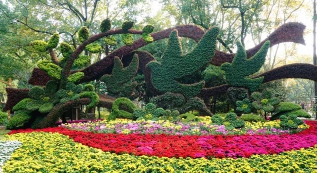 原创上海宝山共和公园宜人的景色令人陶醉