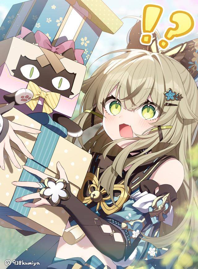 原神琳妮喵午睡超可爱甘雨花下尽显温柔绮良良又被千织训了