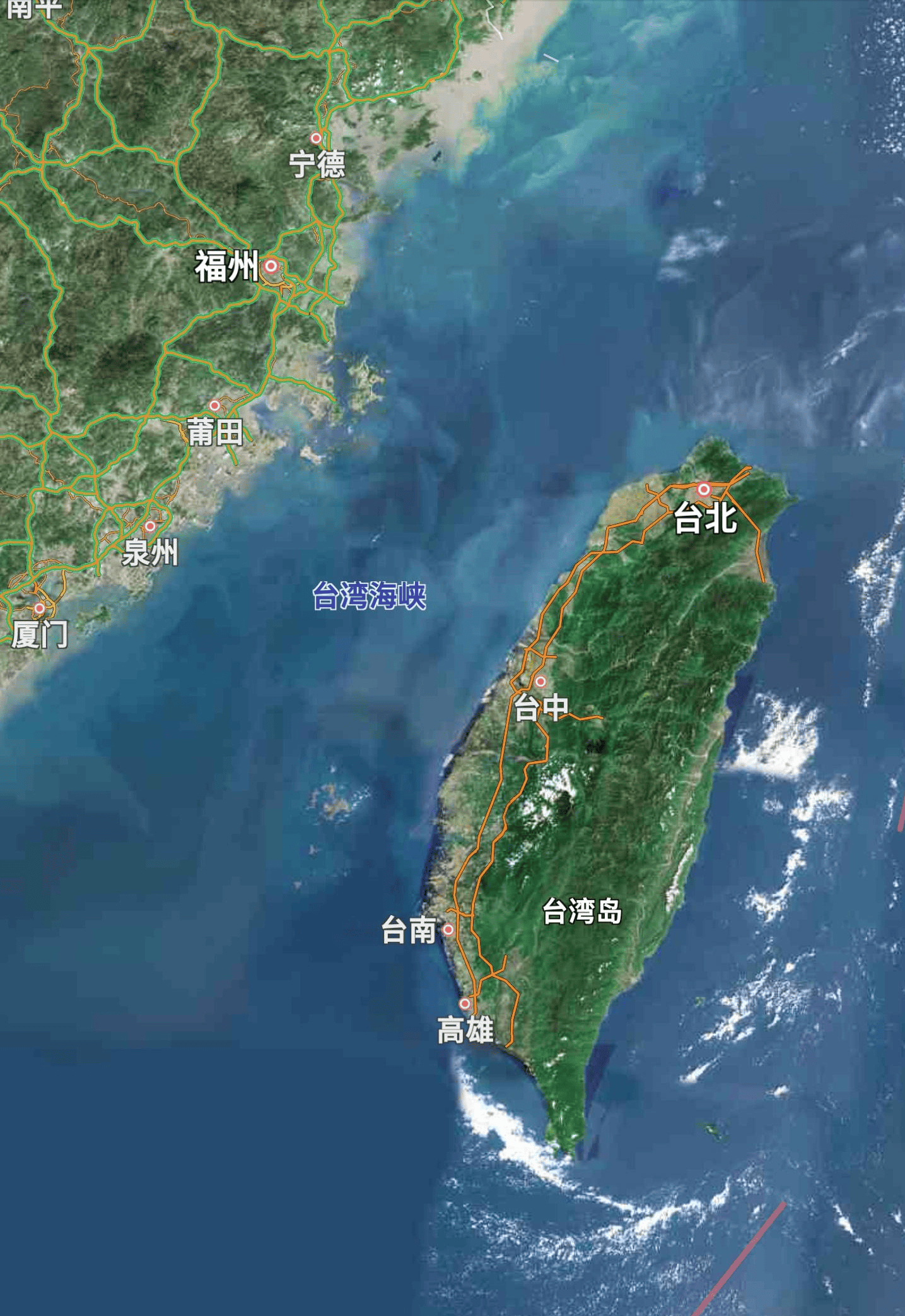 福建沿海城市地图图片