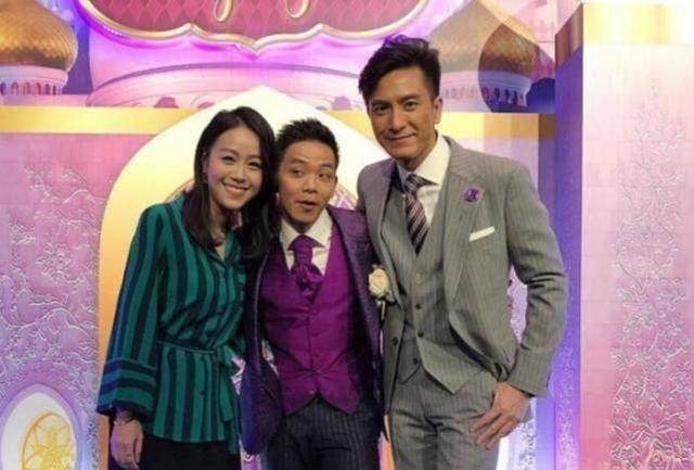 tvb当家小生马国明,和绯闻女友黄心颖,单独和林子善来了个合照.