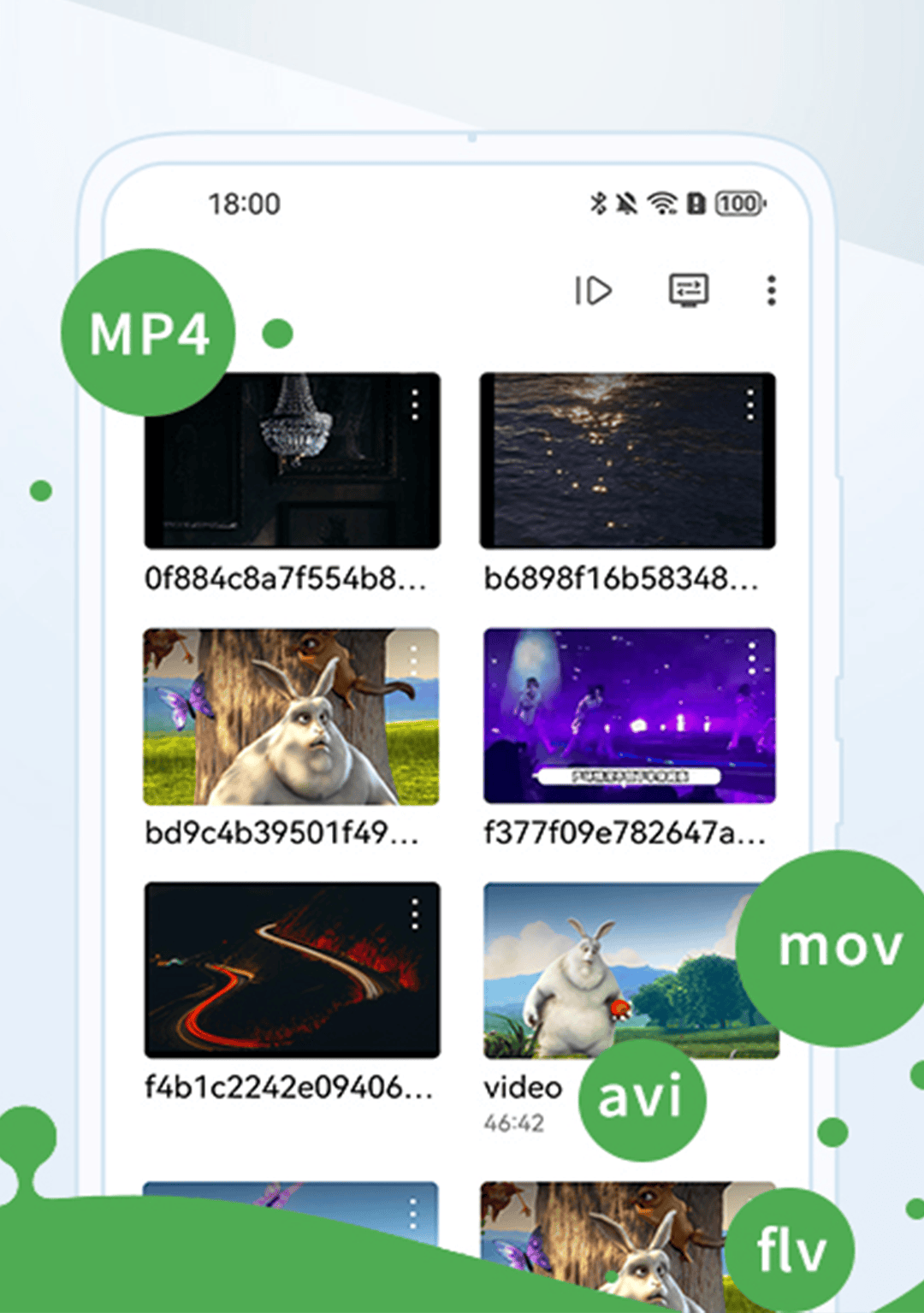 支持上百种流行的影音格式magnet uri链接,bt torrent种子等内置强大