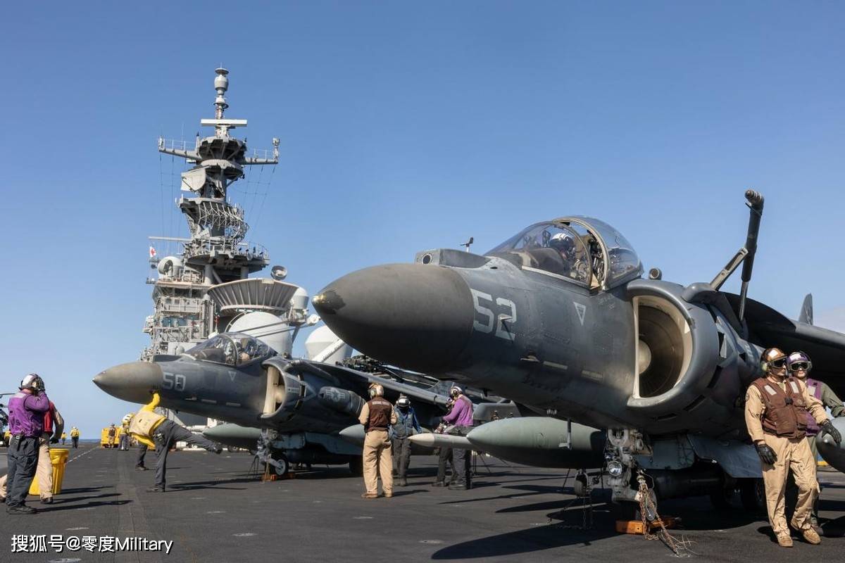 随着av-8b退役临近,美国海军陆战队最后一批鹞式飞行_