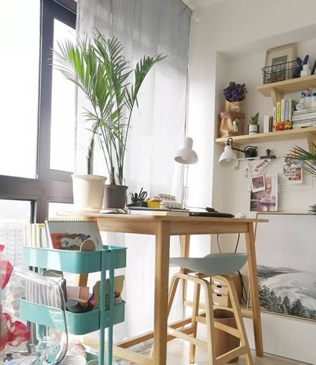 原创干货小户型装修一桌一椅就是书房10个年轻人喜欢的简易书房