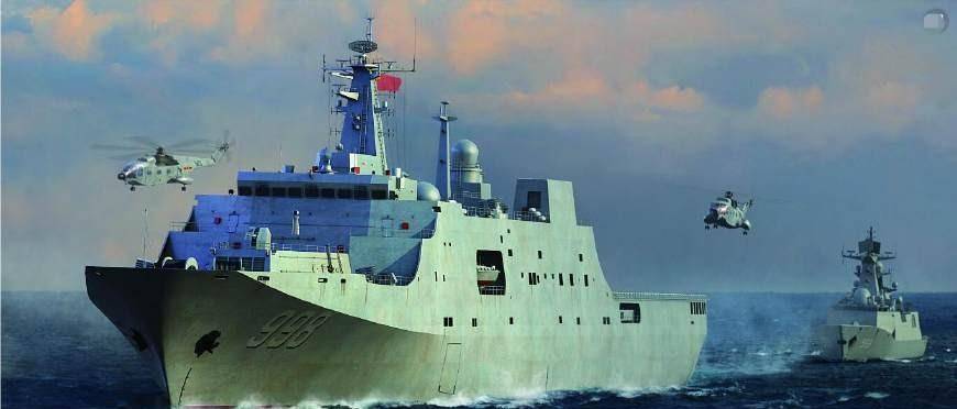 我军也装备了和美军一样的两栖舰,也就是075两栖攻击舰