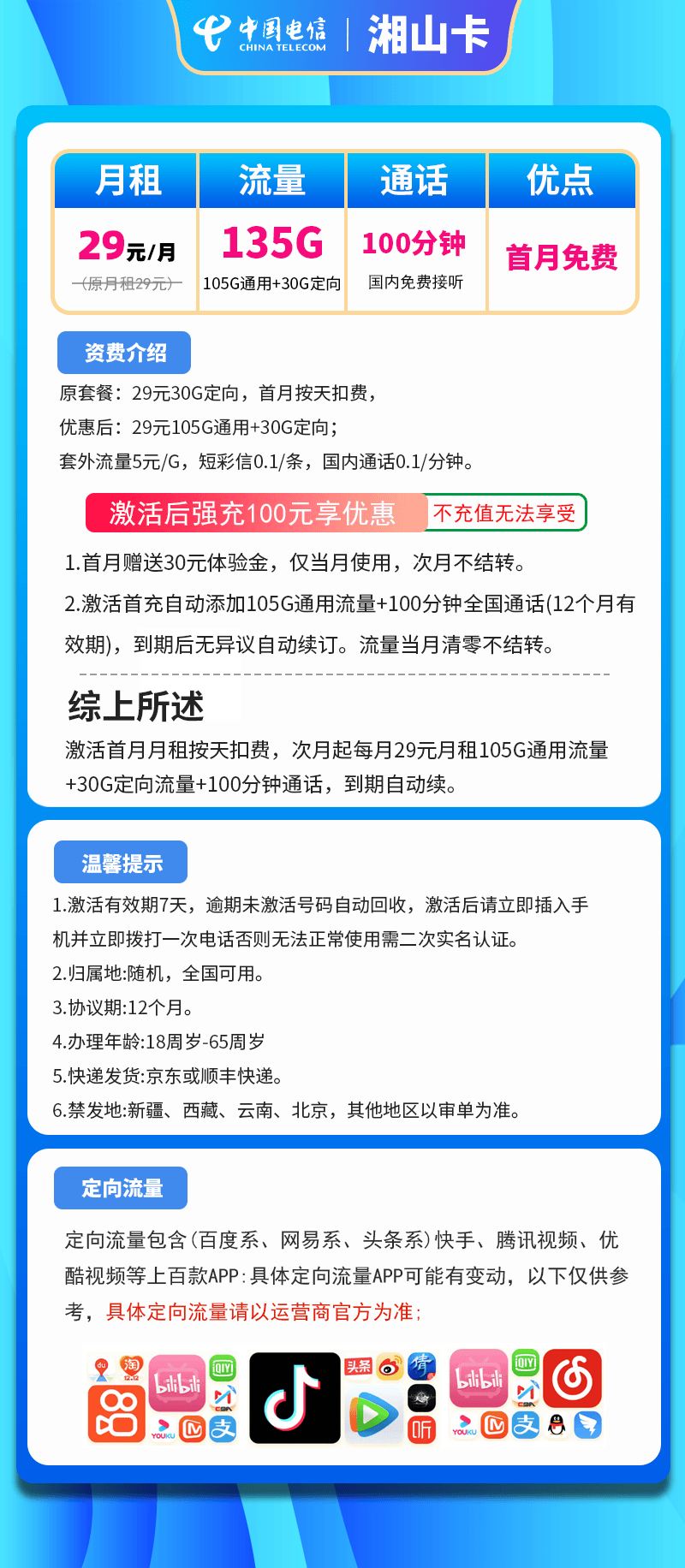 024年电信流量卡测评推荐"