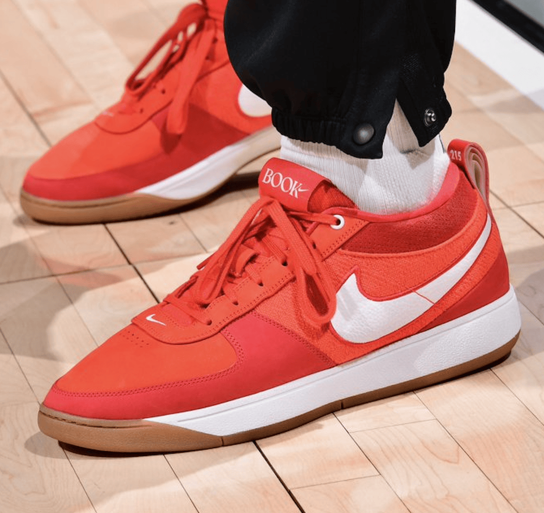 鞋王pjtucker上脚nikebook1chapter0pe全红色鞋面引关注