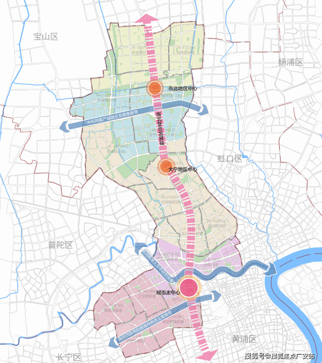 (规划图来源:《上海市静安区单元规划(含重点公共基础设施专项规划)》
