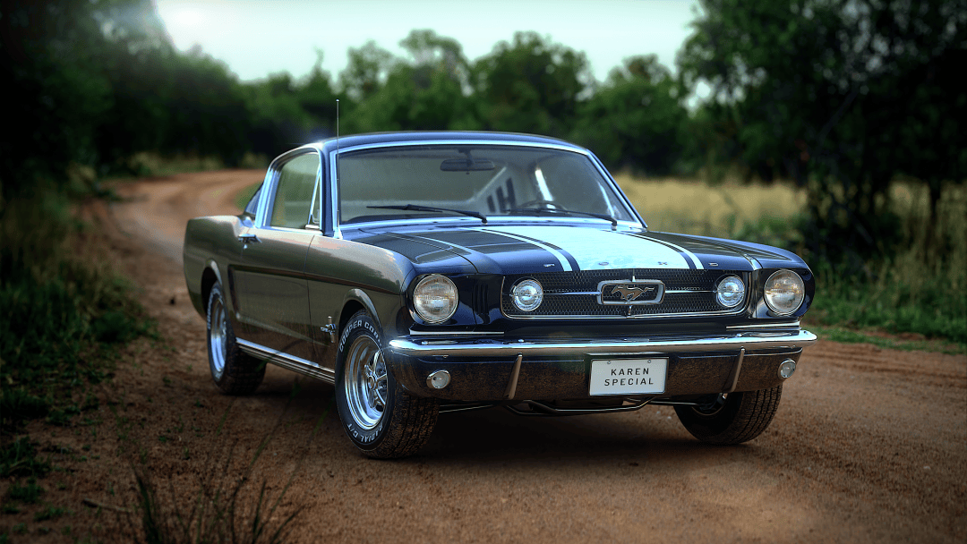 于是福特瞅准了年轻人的需求,推出了两门四座,浑身充满肌肉感的小跑车